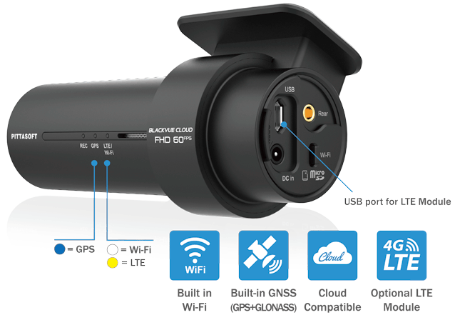 DR750X-1CH GPS, Wi-Fi and Optional LTE